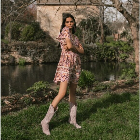 Idyllwind Women's Blossom Court Floral Mini Dress - Picture 1 of 7